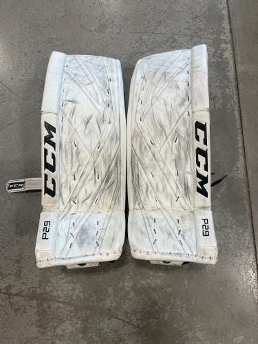 Used Senior CCM Premier P2.9 Hockey Goalie Leg Pads (34" + 1")