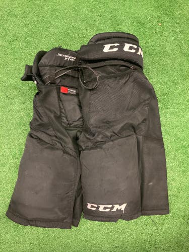 Black Used Junior Large CCM JetSpeed FT485 Hockey Pants