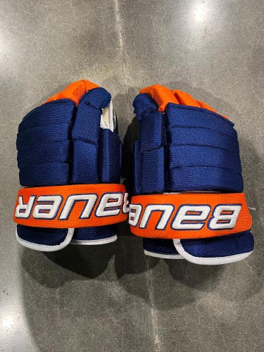 Blue Used Senior Bauer Vapor Pro Team Gloves 13"