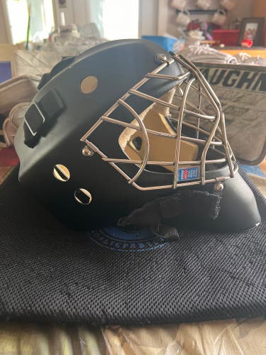 OTNY hockey goalie helmet matte black