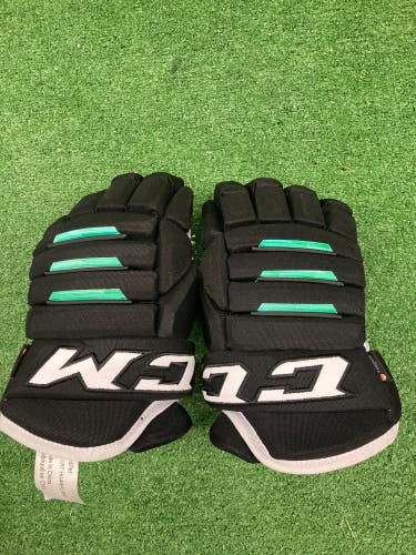Black Used Senior CCM 4R Pro2 Gloves 13"