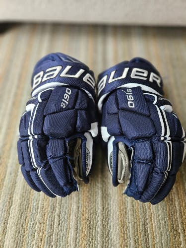 Used Bauer Supreme s190 Gloves 11" - Navy