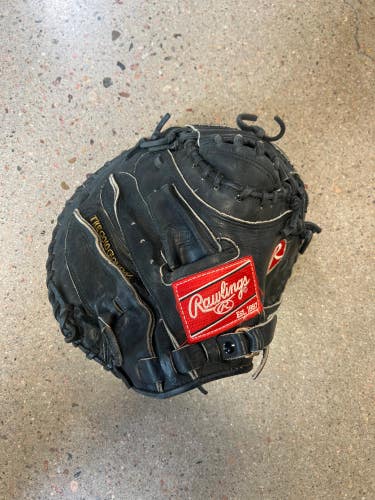 Used Rawlings Gold Glove Right Hand Throw Catcher's Glove 31.5"