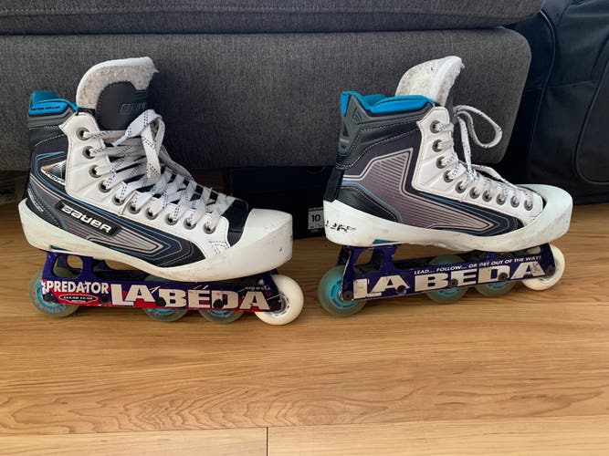 Used Bauer Reactor 7000 Inline Goalie Skates