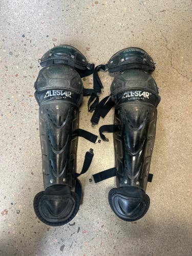 Black Used Youth All Star LG79PS Catcher's Leg Guard