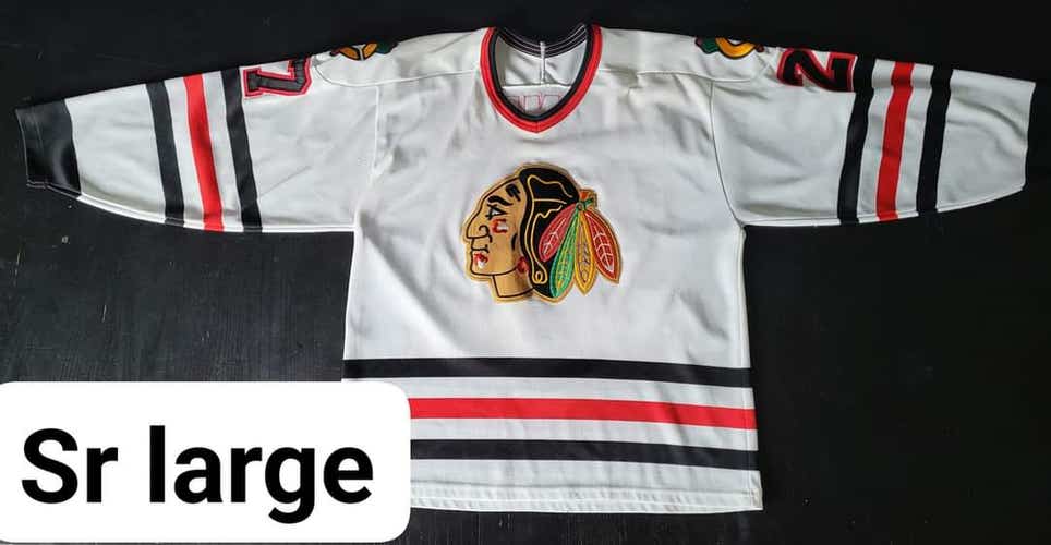 White Used XL Adult Unisex CCM Jersey