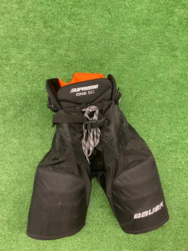 Black Used Junior Medium Bauer Supreme One60 Hockey Pants