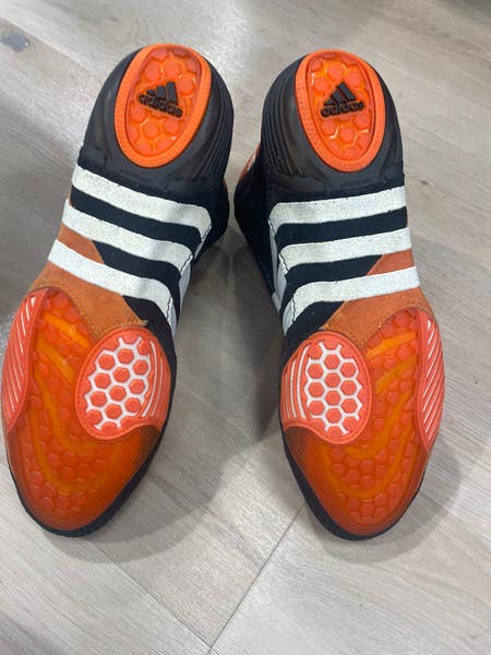 adidas gazelle silver green womens adidas Adizero Varner Wrestling Shoes (Silver / Red / Red) 6.5 main image 0