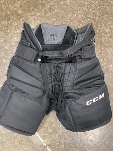 Black Used Junior Small CCM Premier R1.5 Goalie Pants