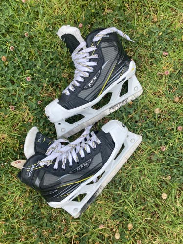 Used Intermediate CCM Tacks 4092 Hockey Goalie Skates Regular Width Size 5.5