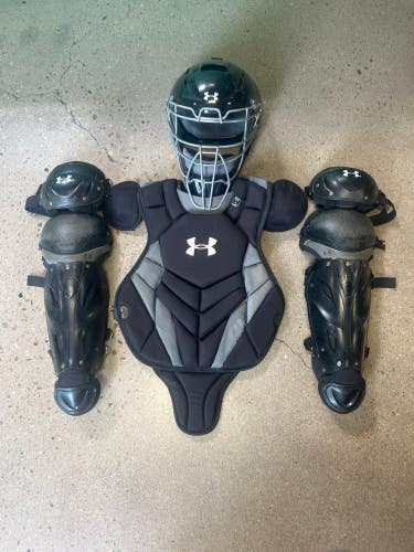 Used Youth Under Armour Pro 4 Catcher's Set
