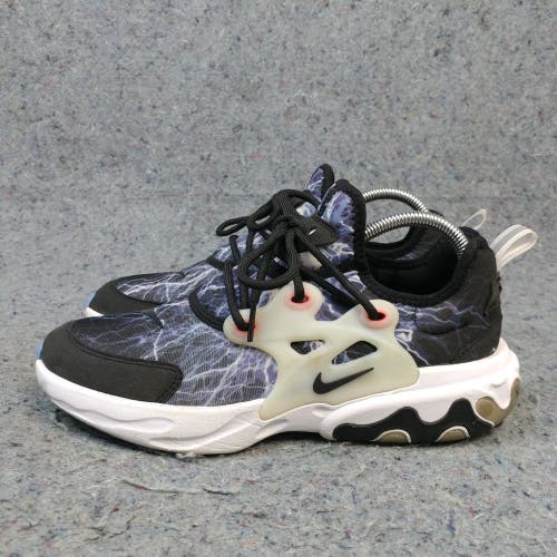 Nike React Presto Boys 7Y Running Shoes BQ4002 Trouble at Home Lightning Black