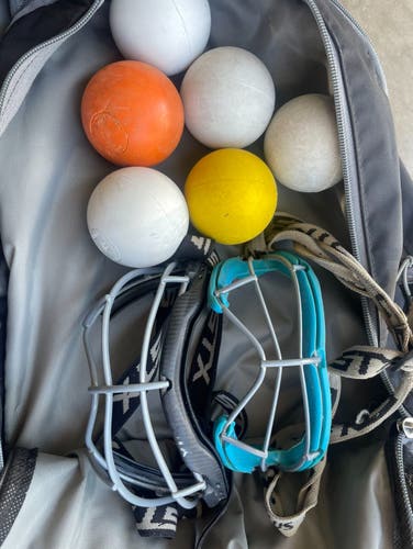 Lacrosse Sticks, Bag, Goggles, Balls (Bundle)
