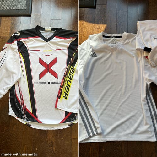 Bauer hyperlite 2 white Jersey Large