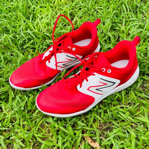 New Balance Fresh Foam 3000v6 Red Molded Cleat - Size 16