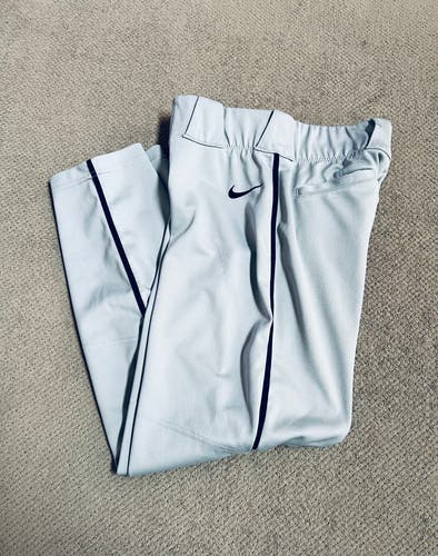 Nike Vapor Select Team Engineered Youth XL Gray Straight Leg Baseball Pants