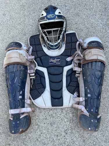 Used Adult Rawlings Mach Catcher's Set