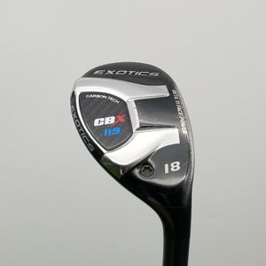 TOUR EDGE EXOTICS CBX 119 3 HYBRID 18* REG EVENFLOW BLUE 85 +HC GOOD