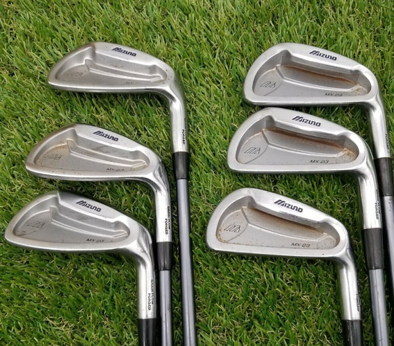 2003 MIZUNO MX23 IRON SET 4-PW (NO 7I) REGULAR FLEX PURED GRAPHITE GOOD