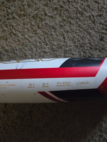 Used 2021 AXE Avenge Pro USSSA Certified Bat (-10) Composite 21 oz 31"