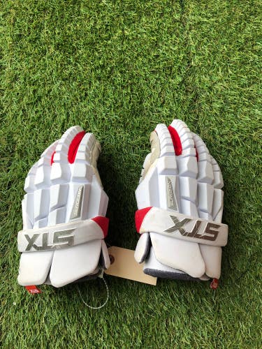 Used STX Surgeon RZR Lacrosse Gloves Medium
