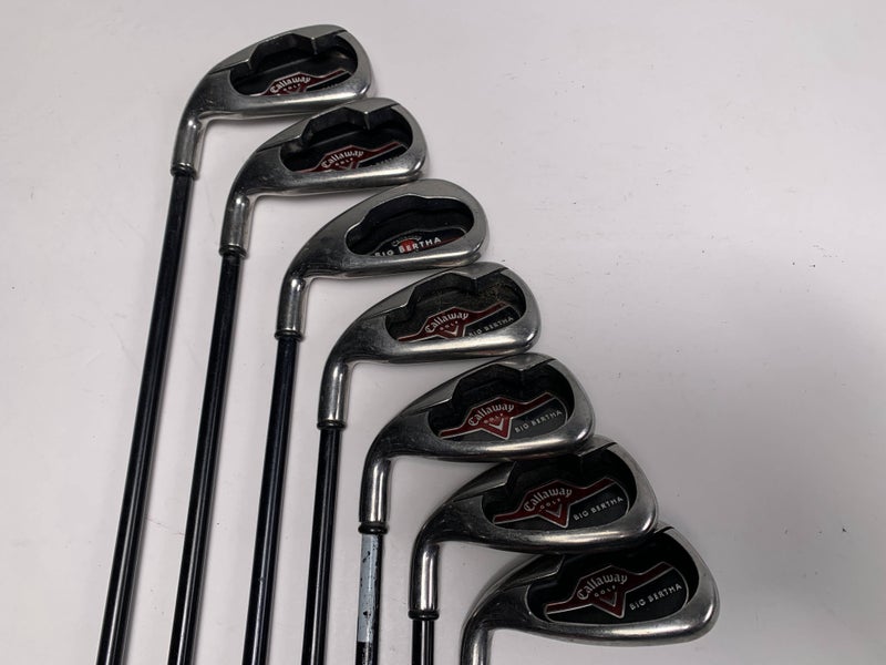 Callaway 2006 Big Bertha Iron Set 4-PW 75g Regular Graphite Mens LH