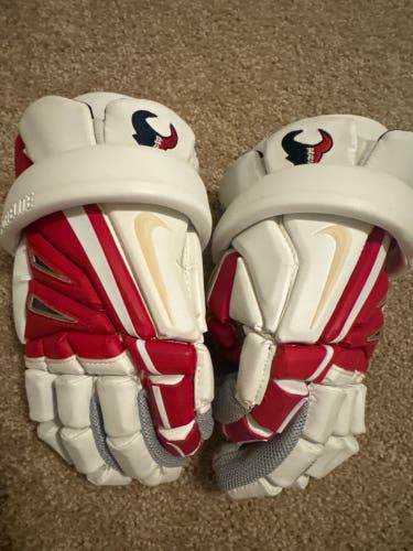 Nike vapor elite lacrosse gloves “Houston Texans” custom gloves 14” rare