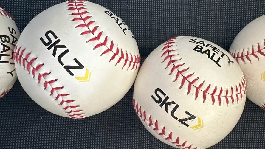 SKLZ Soft Cushioned Safety Baseballs - 5 Barely Used Safety Balls - White Pearl