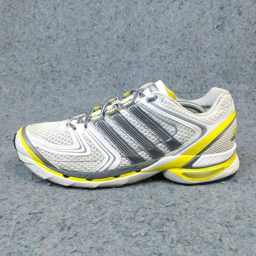 Adidas AdiStar Salvation Mens 13 Running Shoes Low Sneakers White Yellow