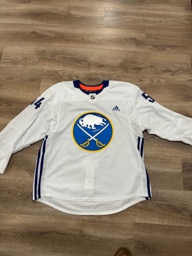 Custom Buffalo Sabres Adidas Mic Practice Jersey Size 58