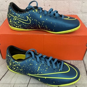 Nike JR Mercurial Victory V IC Youth Soccer Cleats Squadron Blue Black US 2.5Y