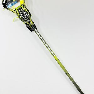 New Reebok 10K box stick shaft complete strung head yellow 5.0.5 lacrosse lax