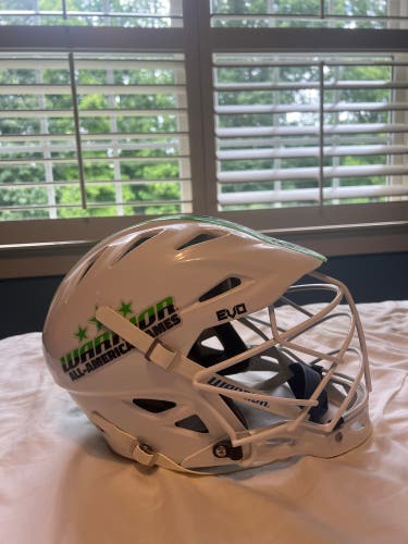 Warrior Evo lacrosse helmet