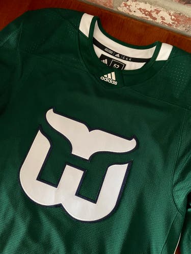 Adidas Hartford Whalers Green Practice Jersey | Size 52