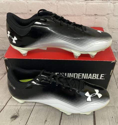 Under Armour 1215744-011 Nitro III Low D Men's Soccer Cleats Black White US 10
