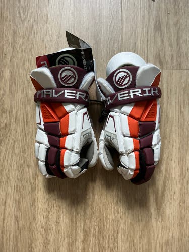 Virginia Tech Maverik m5 lacrosse gloves