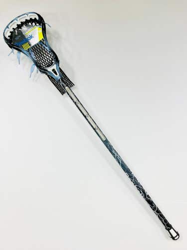 New Reebok 10K complete shaft strung head stick white blue black 5.0.5 lacrosse