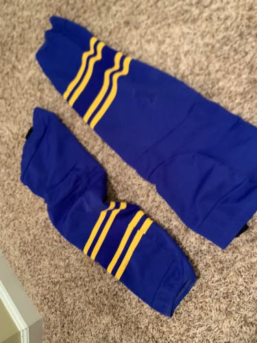 Blue Used Senior  Socks