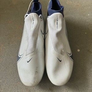 White Men's Mid Top Molded Cleats Vapor Edge Pro 360