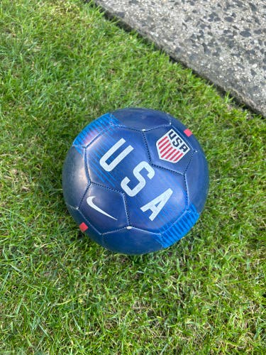 USA blue Nike Soccer ball