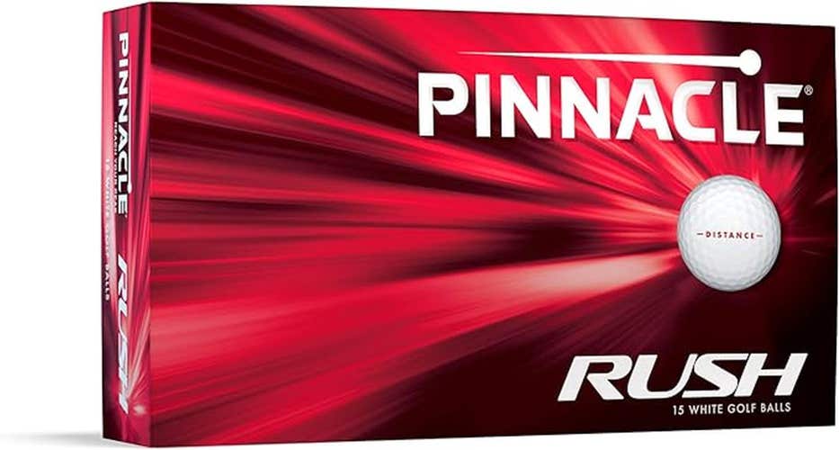 Pinnacle Rush Golf Balls (White, 15 pack) 15pk 2024 NEW