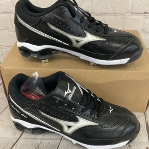 Mizuno 9 Spike Classic G6 Low Switch Men's Baseball Cleats Black White US 9.5