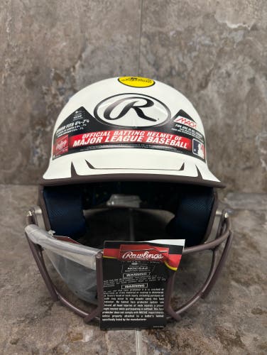 Rawlings MACH Junior Softball Helmet Maroon/White