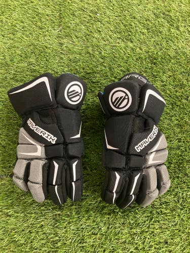 Black Maverik Charger Lacrosse Gloves 12" (Like New Condition)
