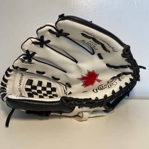 Rawlings PL10CW 10in Glove Mitt Right Hand Thrower Black And White