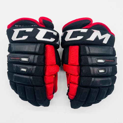 NHL Pro Stock CCM HG97 Hockey Gloves-13"-Custom Gold Palm W/ Overlay