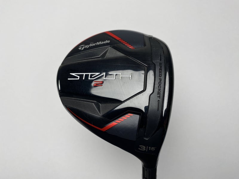 TaylorMade Stealth 2 3 Fairway Wood 15* Bassara e42x5ct Lite Graphite Mens RH
