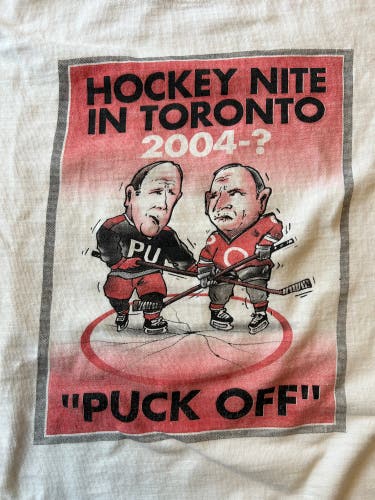 2004 NHL Strike T-shirt XXL Vintage