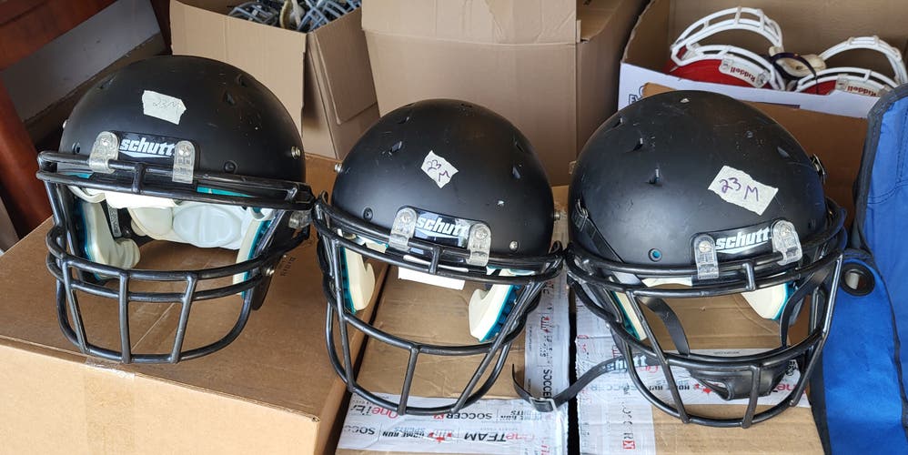 Bundle of 3 Medium Adult Schutt Dna Pro Helmets