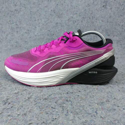 Puma Run XX Nitro Womens 10 Running Shoes Athletic Sneakers Purple Lace Up